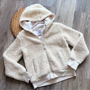 Athleta Girl Sherpa‎ hooded jacket girls size L